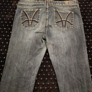 Kut from the Kloth Dark Blue Wash ''Katy" Boyfriend Jeans